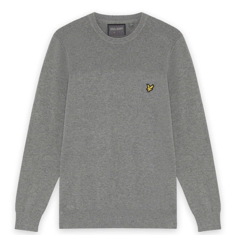 Lyle & Scott Golf 1874 Crew Neck Pullover - Carbon Grey