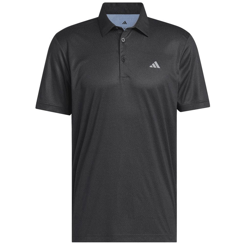 adidas Ultimate365 Feather Print Polo Shirt - Carbon/Black