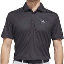 adidas Ultimate365 Feather Print Polo Shirt - Carbon/Black