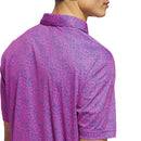 adidas Ultimate365 Feather Print Polo Shirt - Lucid Pink/Dusky Petrol