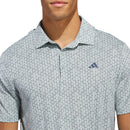 adidas Ultimate365 Mesh Tango Print Climacool Polo Shirt - Wonder Sage/Collegiate Navy