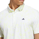 adidas Ultimate365+ Climacool Butterspun Mighty Blossom Print Polo Shirt - Frozen Lemon