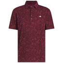 adidas Ultimate365+ Climacool Butterspun Mighty Blossom Print Polo Shirt - Maroon