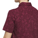 adidas Ultimate365+ Climacool Butterspun Mighty Blossom Print Polo Shirt - Maroon