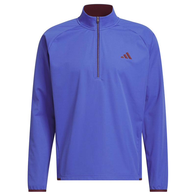 adidas Ultimate365 Durable Water Repellent Wind Quarter-Zip - Dual Indigo/Maroon