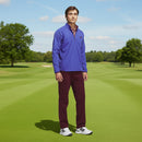 adidas Ultimate365 Durable Water Repellent Wind Quarter-Zip - Dual Indigo/Maroon