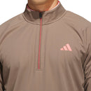 adidas Ultimate365 Durable Water Repellent Wind Quarter-Zip - Khaki Six/Solar Turbo