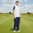 adidas Beyond The Course Vent Twistknit Polo Shirt - White/Frozen Lemon