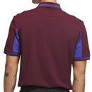 adidas Beyond The Course Vent Twistknit Polo Shirt - Maroon/Dual Indigo