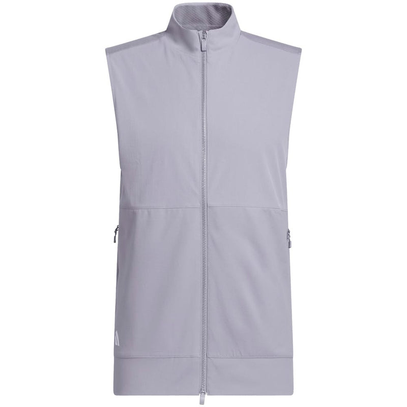adidas Mens Ultimate365 Tour Full Zip Vest - Slate
