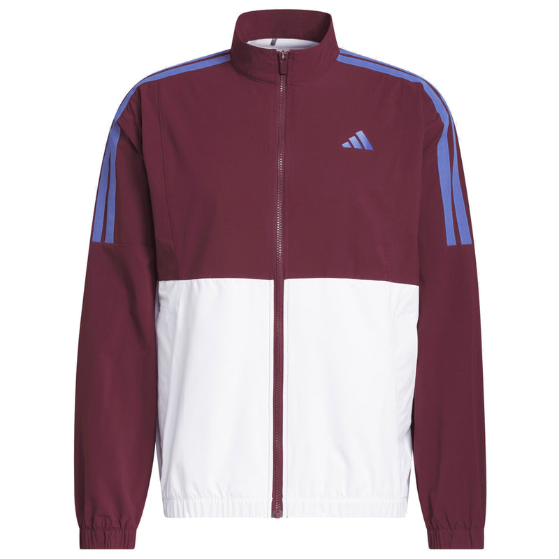 adidas Beyond The Course Windbreaker - White/Maroon