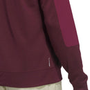 adidas Ultimate365+ Course Control Hybrid 1/4 Zip Sweatshirt - Maroon