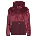 adidas Beyond The Course Cozy Half-Zip Loose Fit Hoodie - Maroon
