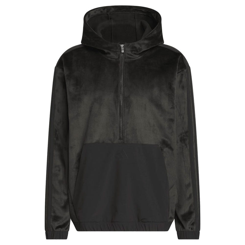 adidas Beyond The Course Cozy Half-Zip Loose Fit Hoodie - Black