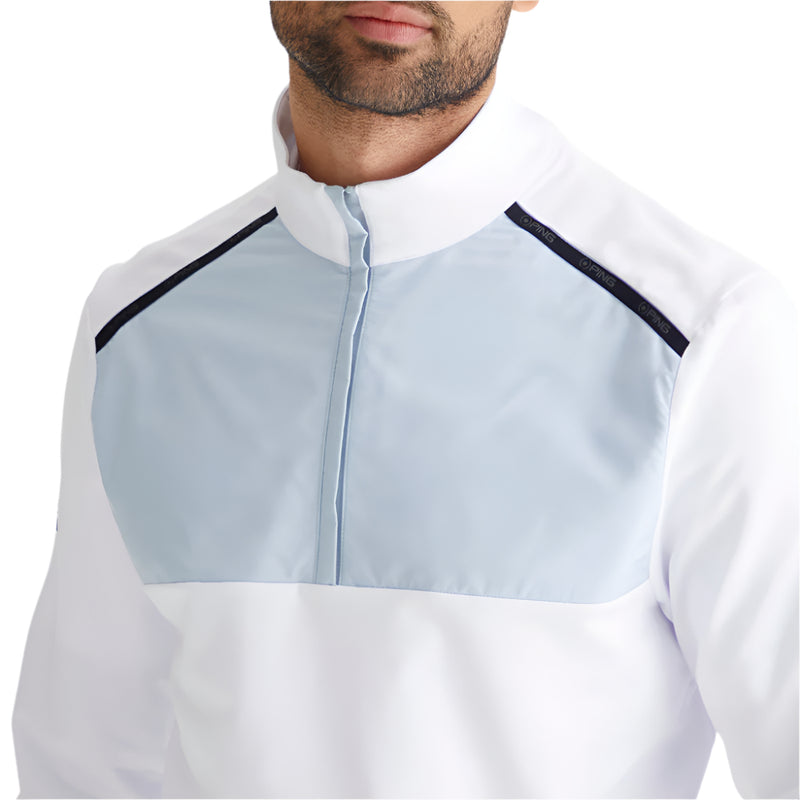 Ping Keeton 1/2 Zip Mid Layer  - White/Pearl Grey