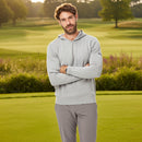 Oscar Jacobson Kennedy Lightweight Knitted Hoodie - Pewter Marl