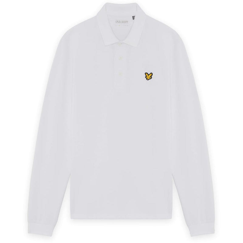Lyle & Scott Golf Long Sleeve Polo Shirt - White