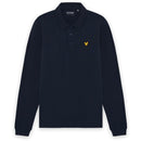 Lyle & Scott Golf Long Sleeve Polo Shirt - Dark Navy