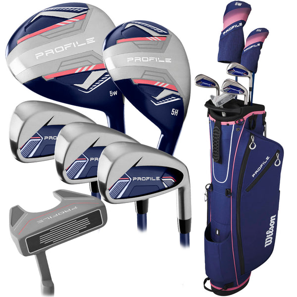 Wilson Profile 7-Piece Stand Bag Half Package Set - Ladies/Youth