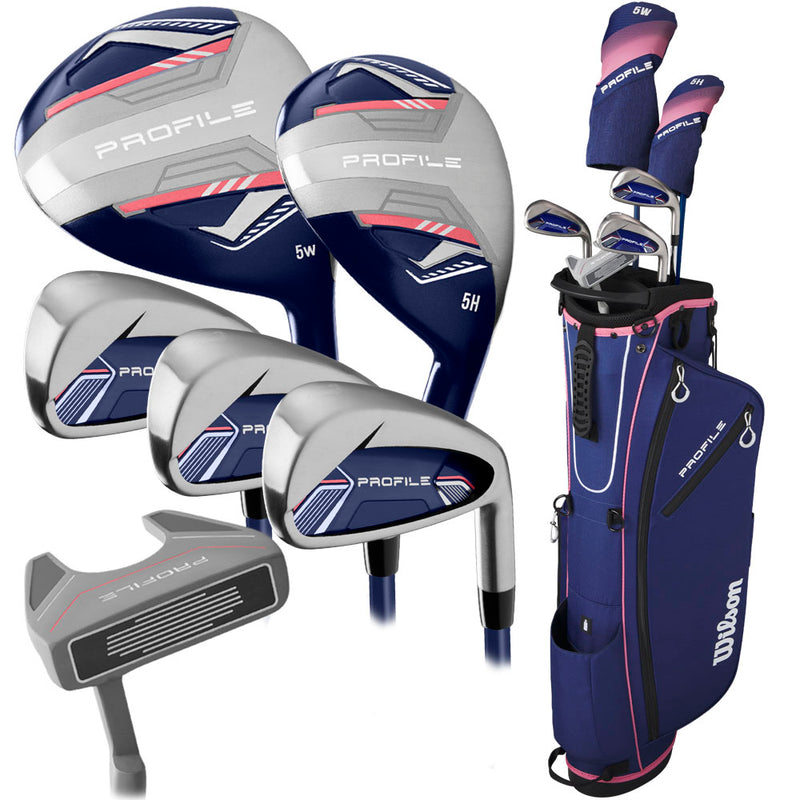 Wilson Profile 7-Piece Stand Bag Half Package Set - Ladies/Youth