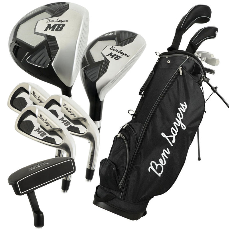 Ben Sayers M8 7-Piece Ladies/Youth Stand Bag Package Set - Black/Grey - Graphite