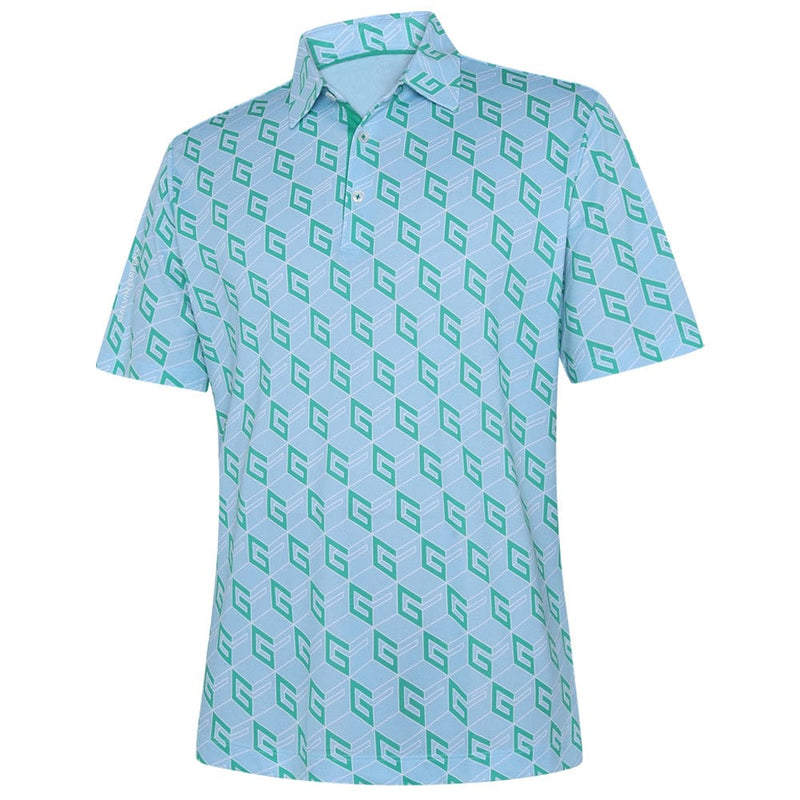Galvin Green Ltd Collection Martinez Polo Shirt - Crystal Blue/Green