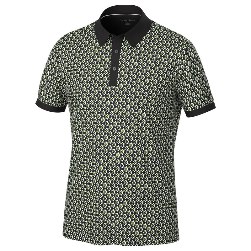 Galvin Green Maxwell Polo Shirt - Black/Fresh Green