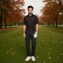Galvin Green Medley Polo Shirt - Black/Orange