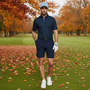 Galvin Green Medley Polo Shirt - Crystal Blue/Navy