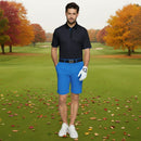 Galvin Green Medley Polo Shirt - Black/Royal Blue