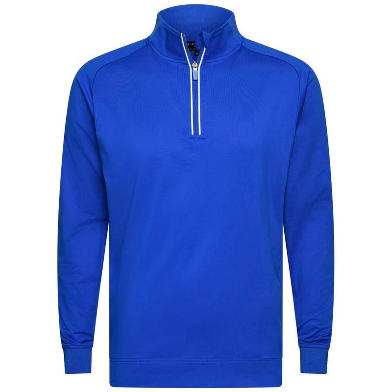 Glenmuir Esk 1/4 Zip Pullover - Ascot Blue/White