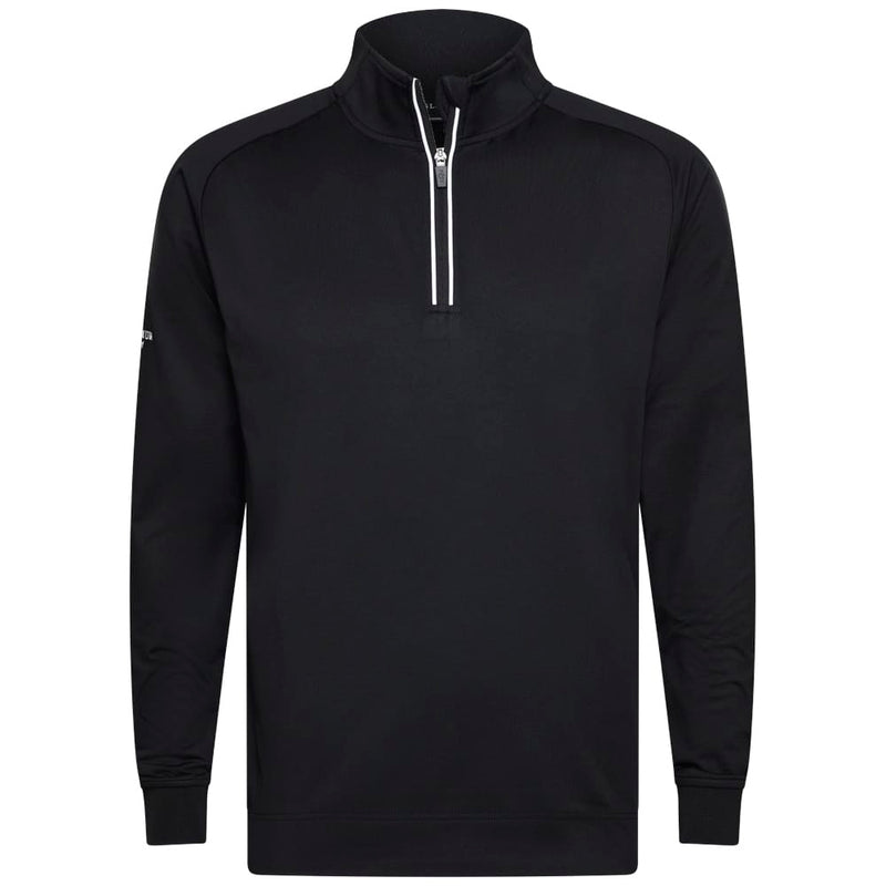 Glenmuir Esk 1/4 Zip Pullover - Black/White