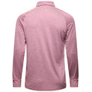 Mizuno Melange Longsleeve Polo Shirt - Burgundy