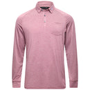 Mizuno Melange Longsleeve Polo Shirt - Burgundy