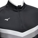 Mizuno V Stripe 1/4 Zip Pullover - Black