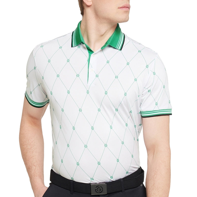 Galvin Green Miguel Polo Shirt - White/Golf Green