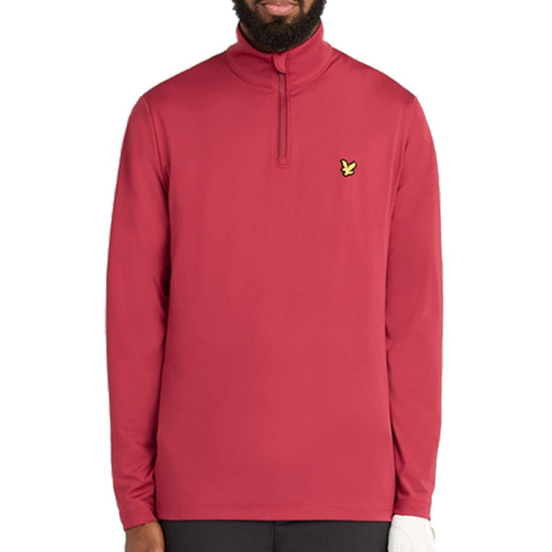 Lyle & Scott Golf Core Quarter Zip Midlayer - Plum