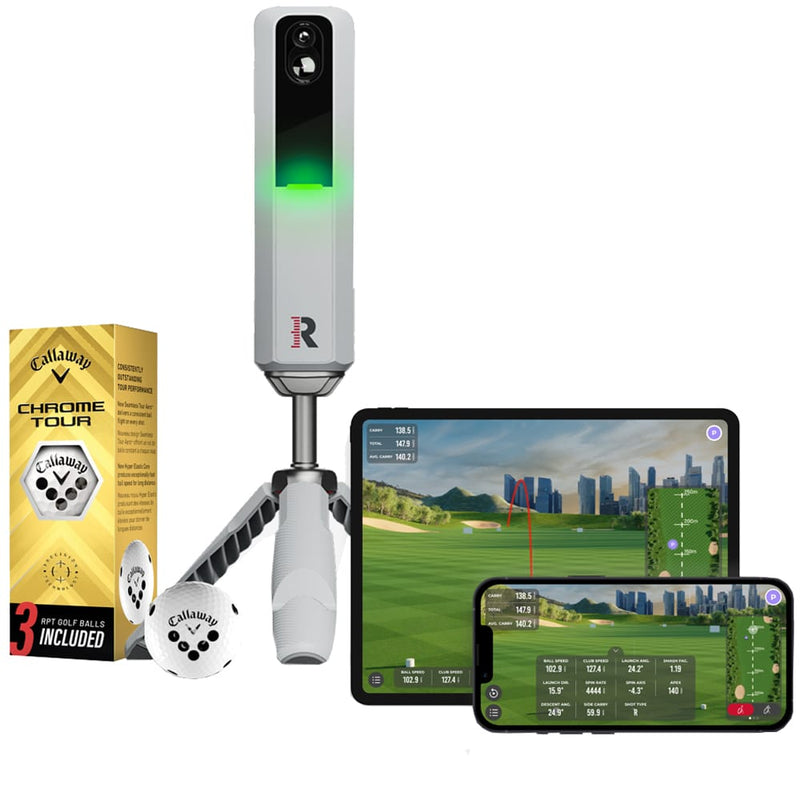 Rapsodo MLM2 Pro Launch Monitor & 3 Callaway Chrome Tour Golf Balls