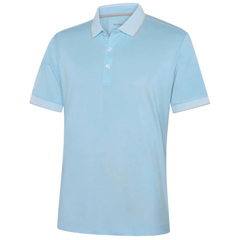 Galvin Green Moon Polo Shirt - Crystal Blue/Sand