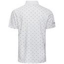 Glenmuir Crawford Polo Shirt - White/Navy Saltire Flags