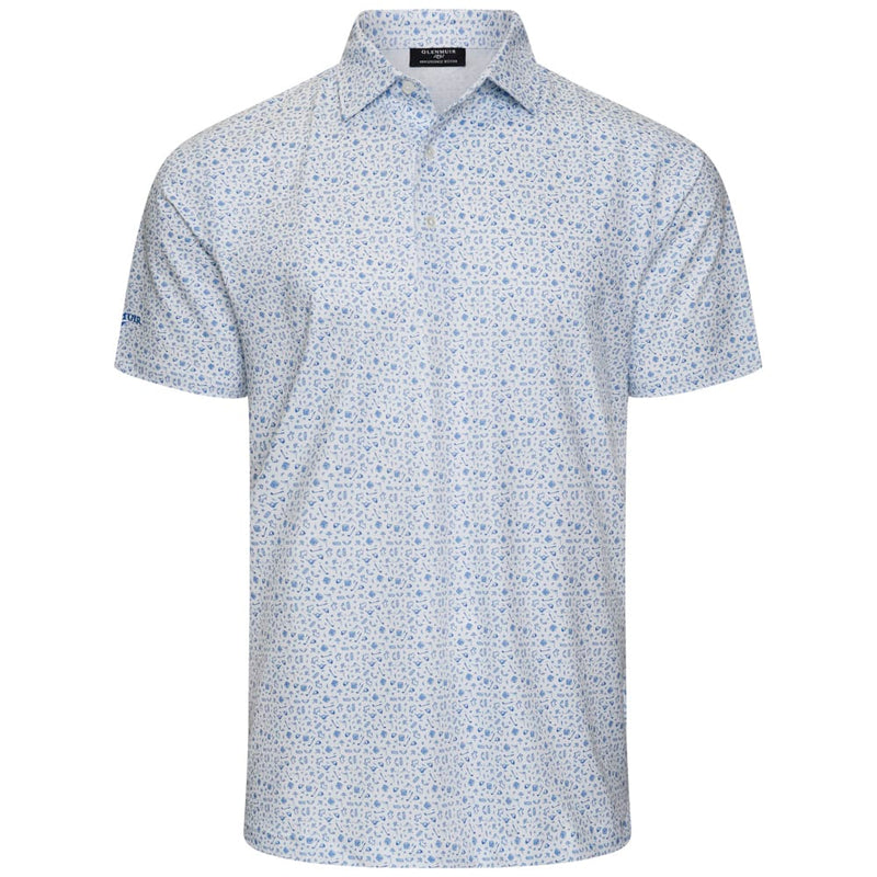 Glenmuir Overton Polo Shirt - White/Tahiti