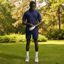 Nike Par 5 Dri-Fit Shoe Embroidered Polo Shirt - College Navy/Hot Lava