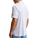 Nike Dri-Fit Par 5 Shoe Print Polo Shirt - White/Work Blue