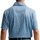 Nike Dri-Fit Par 5 Shoe Print Polo Shirt - Work Blue/Work Blue