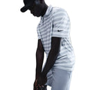 Nike Dri-Fit Velocity Stripe Polo Shirt - White/White/Black
