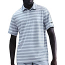 Nike Dri-Fit Velocity Stripe Polo Shirt - White/White/Black