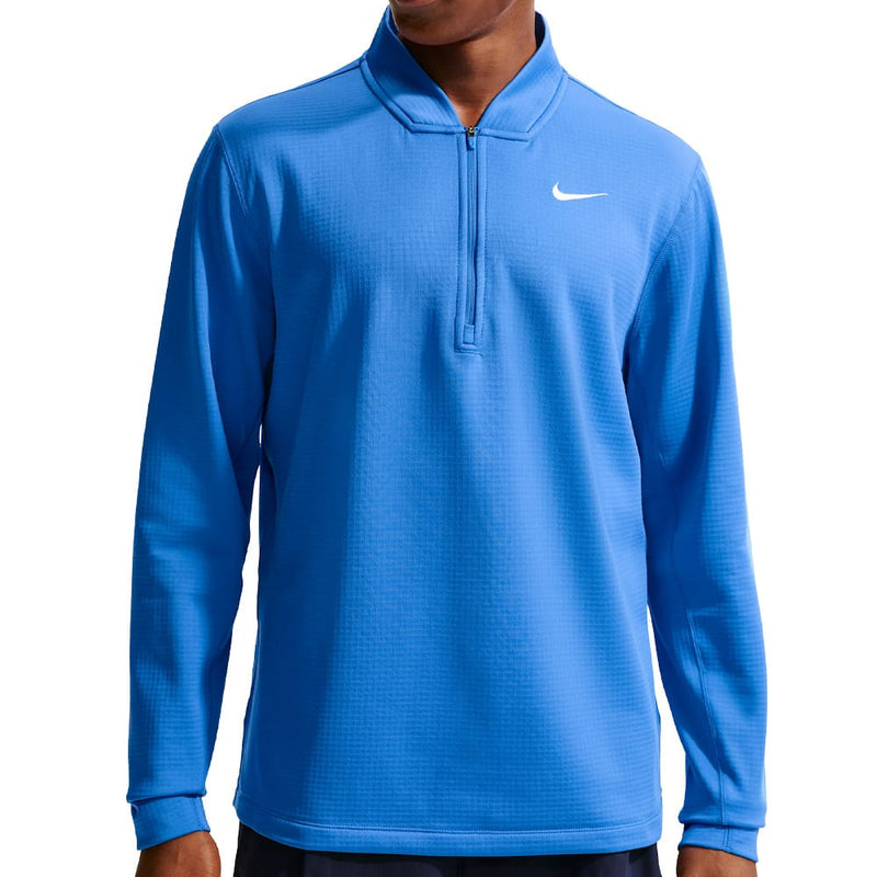 Nike Velocity Therma-Fit 1/2 Zip Pullover - Pacific Blue/White