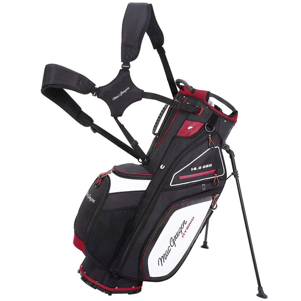 MacGregor Paramount Hybrid 14 Stand/Cart Bag - Black/Red