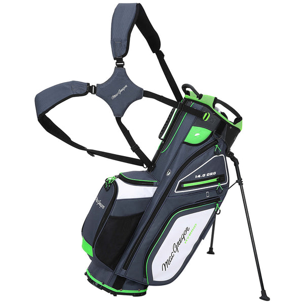 MacGregor Paramount Hybrid 14 Cart/Stand Bag - Grey/Green