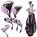 MacGregor V-MAX Junior 7-Piece Stand Bag Package Set - Pink (Ages 9-12)